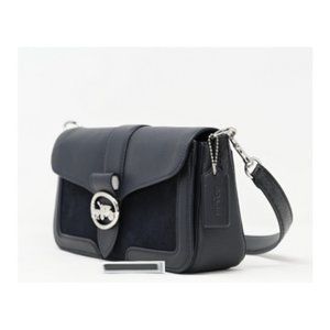 Brand New Coach Georgie Shoulder Bag Midnight/Leather Black